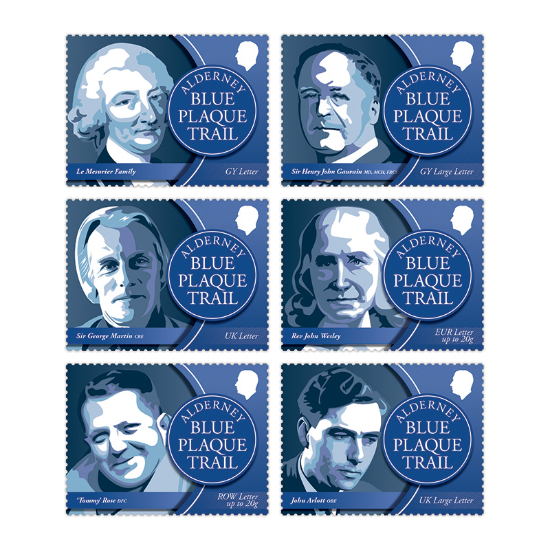 Set of 6 stamps